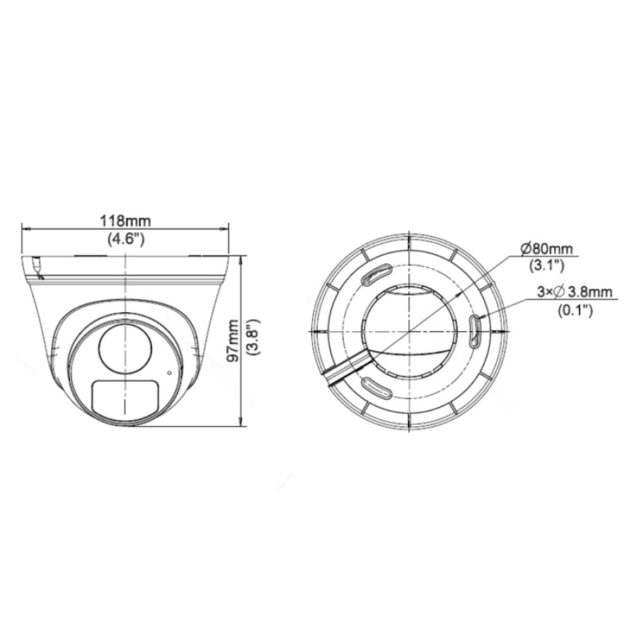 UNIARCH IP κάμερα IPC-T125-APF28, 2.8mm, 5MP, IP67, PoE, IR έως 30m - Image 3