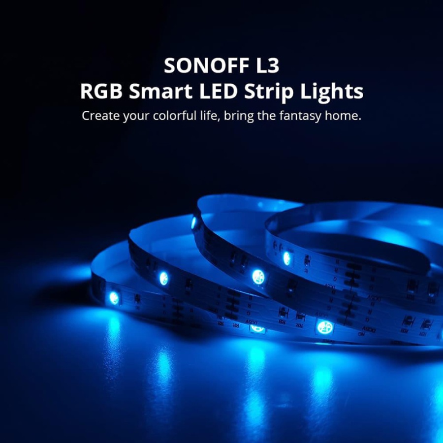 SONOFF smart LED καλωδιοταινία L3, RGB, Wi-Fi & Bluetooth, 5m - Image 2