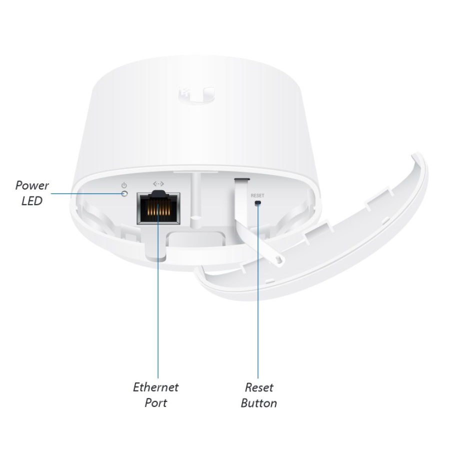 UBIQUITI NanoStation Loco 5AC, 5GHz, 450Mbps, 13dBi, λευκό - Image 2