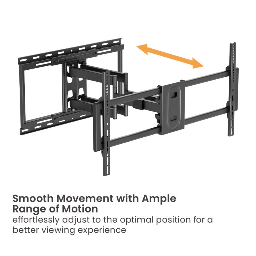 BRATECK επιτοίχια βάση LPA80-486A για τηλεόραση 43-100" έως 80kg, full motion - Image 4