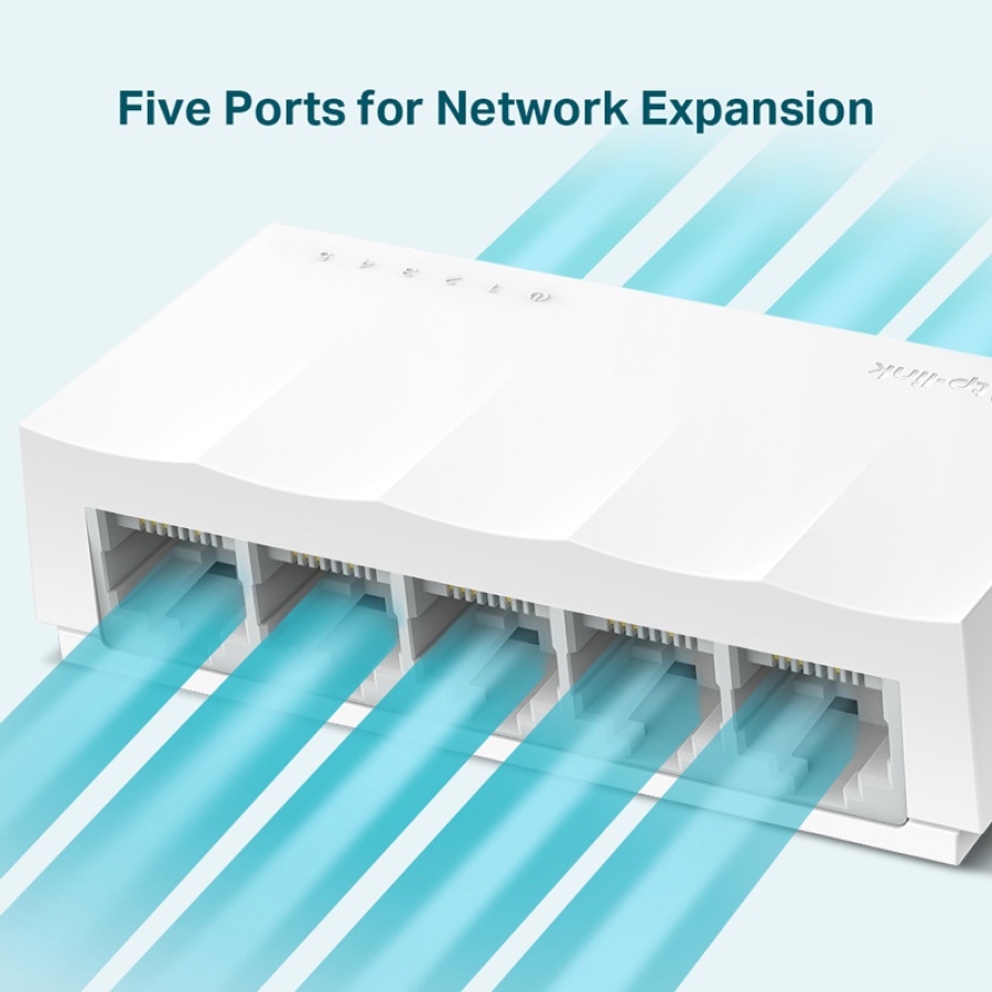 TP-LINK desktop switch LiteWave LS1005, 5-port 10/100Mbps, Ver 1.0 - Image 4