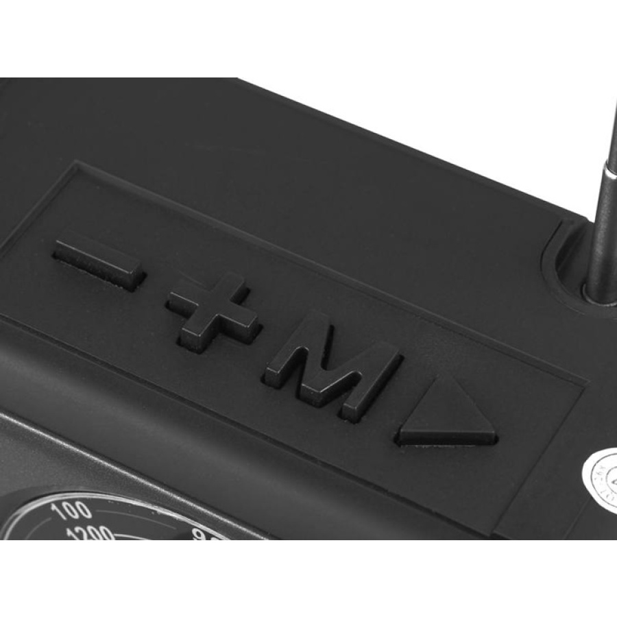 CMIK φορητό ραδιόφωνο & ηχείο MK-101, ηλιακό, BT/USB/TF/AUX, μαύρο - Image 2