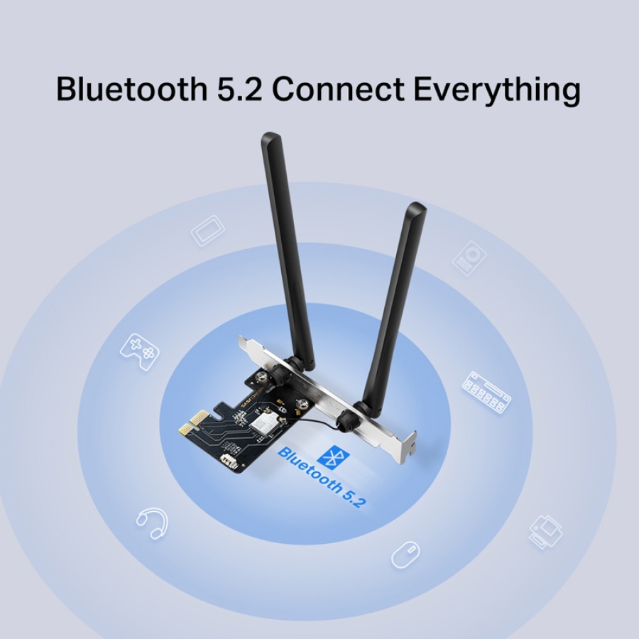 MERCUSYS κάρτα δικτύου MA86XE, AXE5400, Wi-Fi 6E, Bluetooth, PCIe, V.1.0 - Image 5