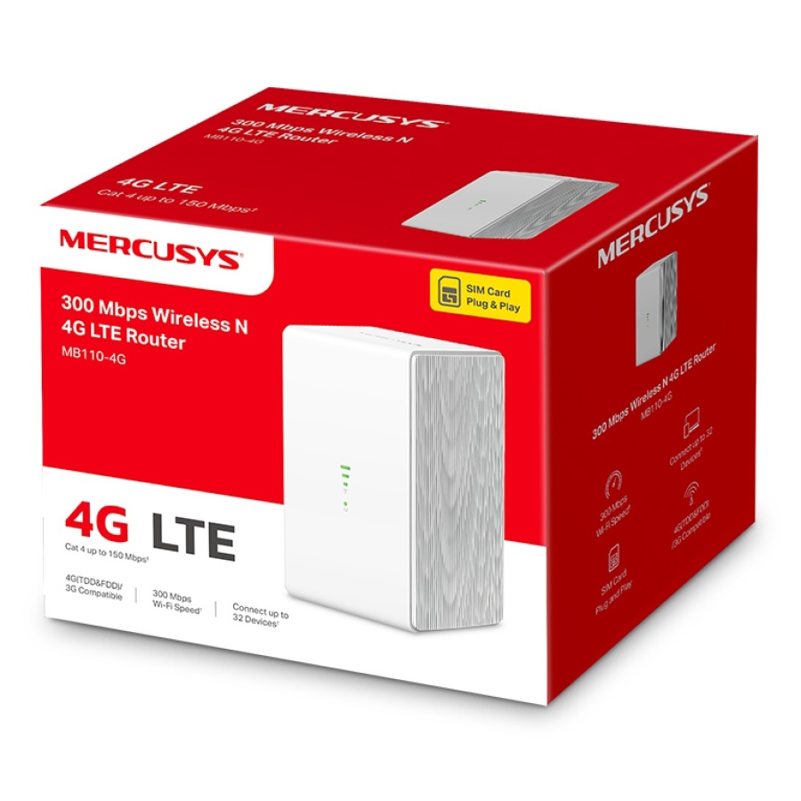 MERCUSYS Wireless N 4G LTE Router, 300 Mbps, Ver: 1.0 - Image 5