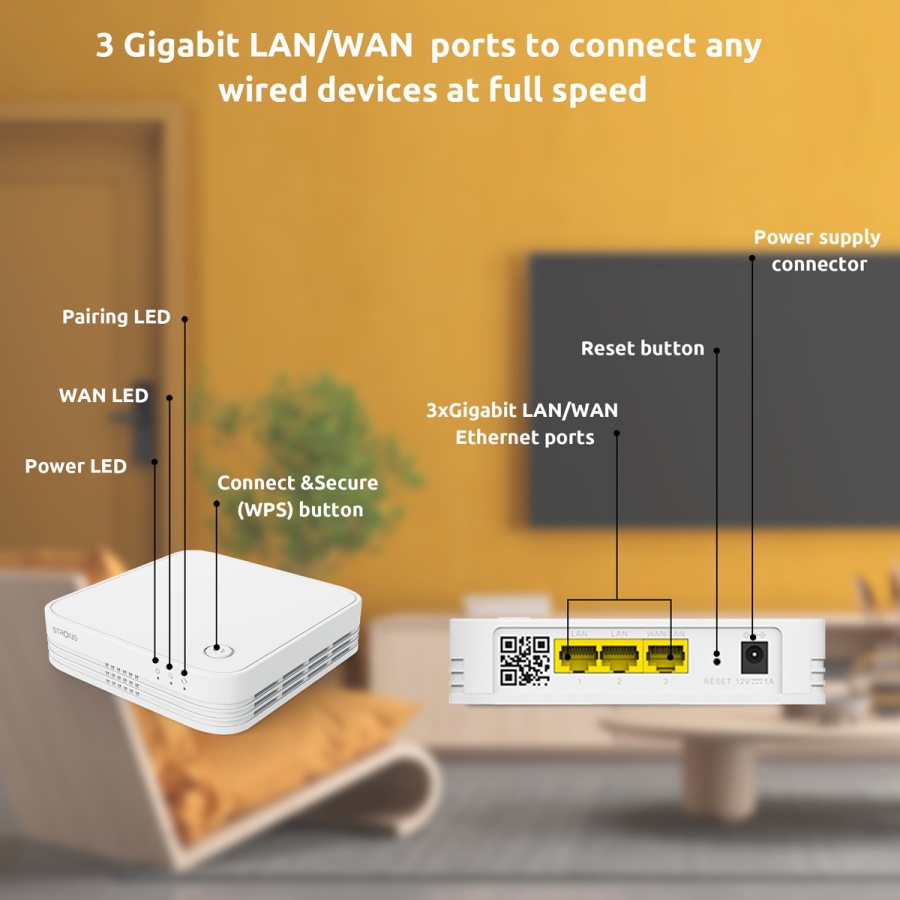 STRONG WiFi Mesh Home Kit ATRIA 1200 V2, 1200Mbps Dual Band, 2τμχ - Image 7