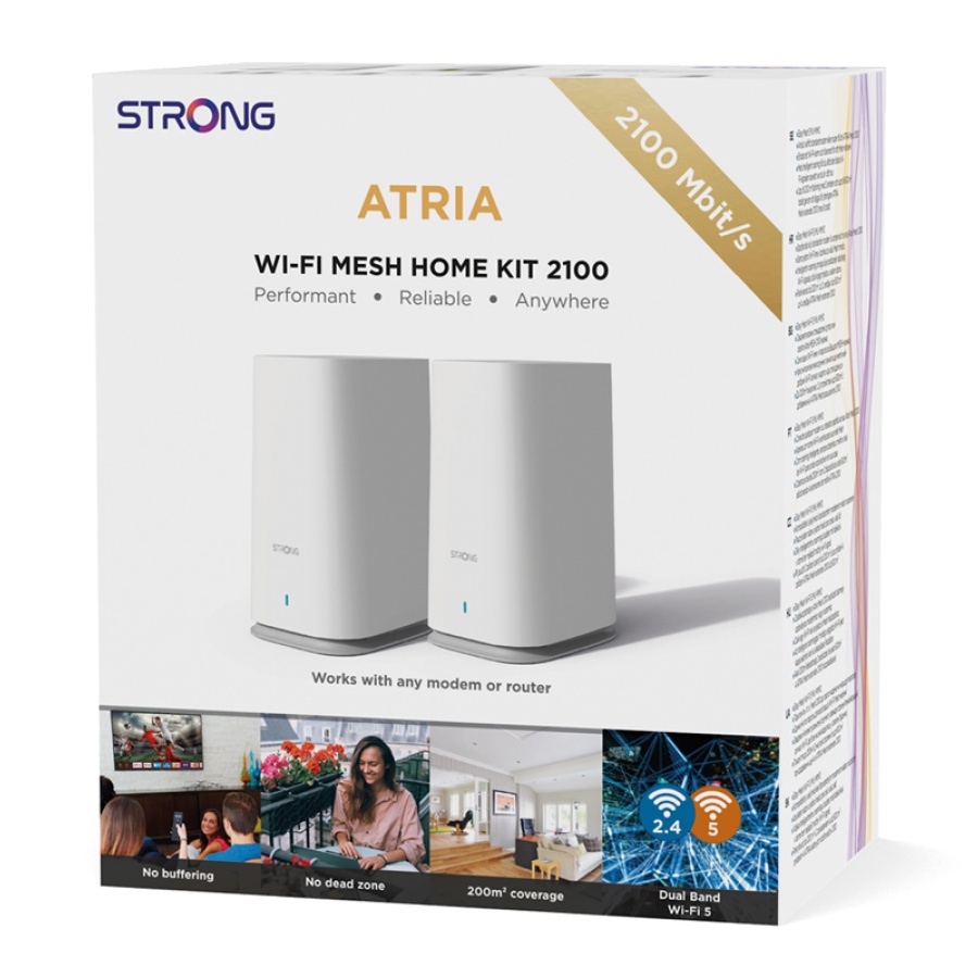 STRONG WiFi Mesh Home Kit ATRIA 2100, 2100Mbps Dual Band, 2τμχ - Image 10