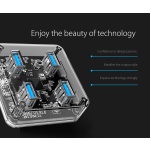 ORICO USB hub MH4U-U3, 4x θυρών, 5Gbps, διάφανο - Image 5