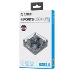 ORICO USB hub MH4U-U3, 4x θυρών, 5Gbps, διάφανο - Image 10