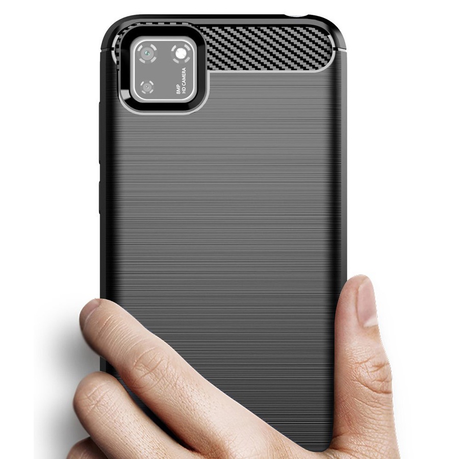 POWERTECH Θήκη Carbon Flex MOB-1523, Huawei Y5p, μαύρη - Image 2