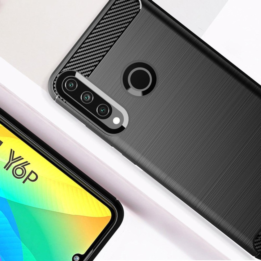 POWERTECH Θήκη Carbon Flex MOB-1524, Huawei Y6p, μαύρη - Image 3