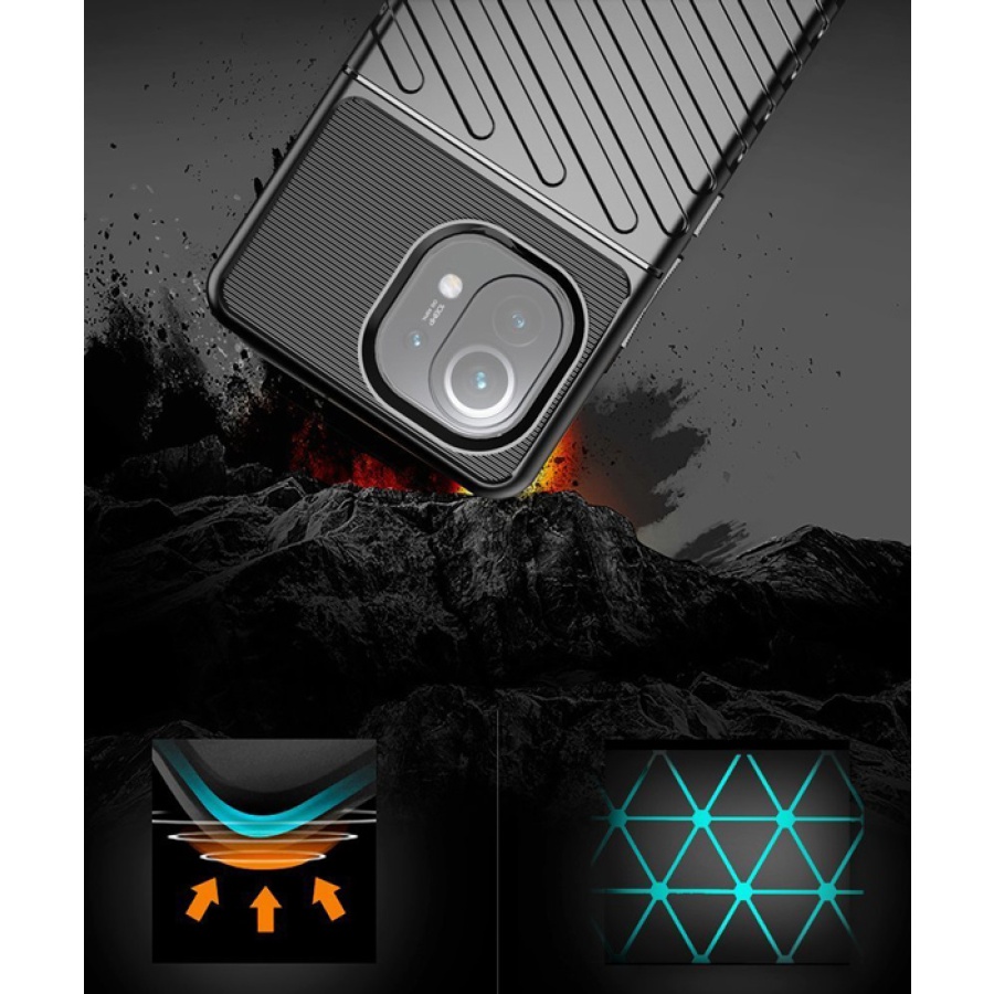 POWERTECH Θήκη Thunder MOB-1637 για Samsung A72 5G, μαύρη - Image 2