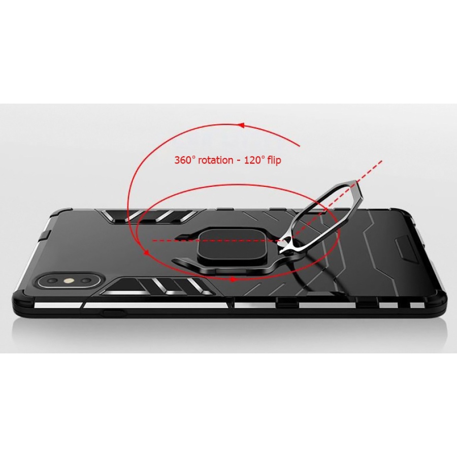 POWERTECH Θήκη Ring Armor MOB-1747 για iPhone 14 Plus, μαύρη - Image 3