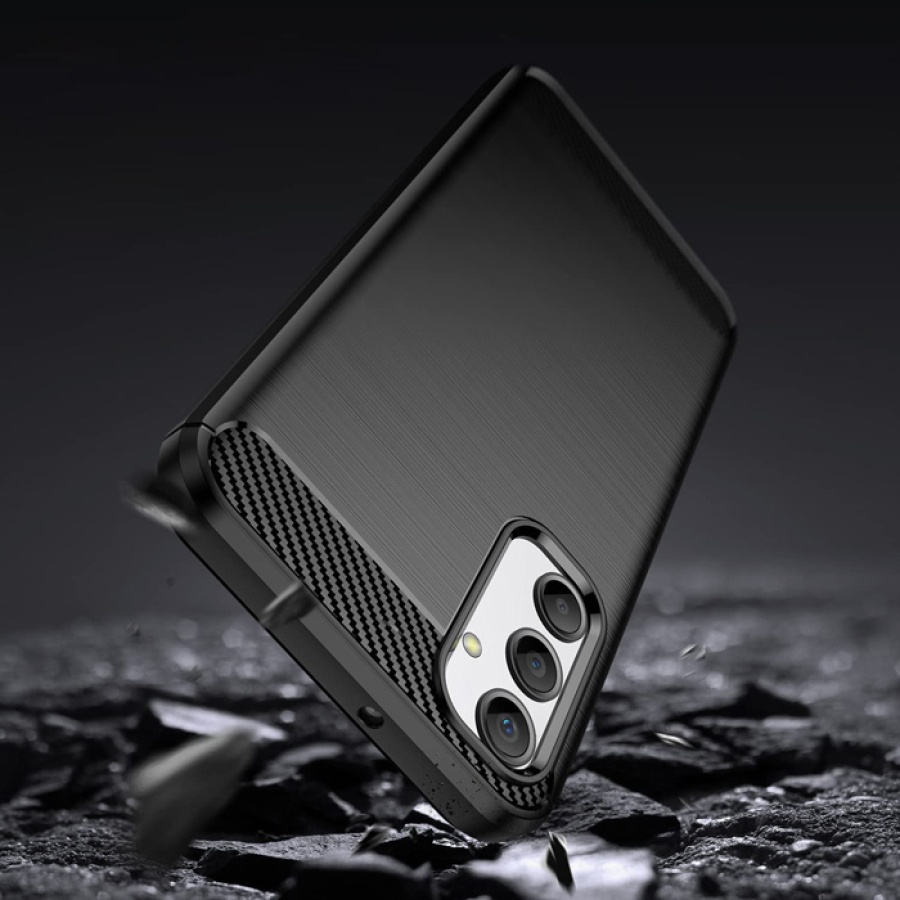 POWERTECH θήκη Carbon MOB-1852 για Samsung Galaxy A24, μαύρη - Image 2