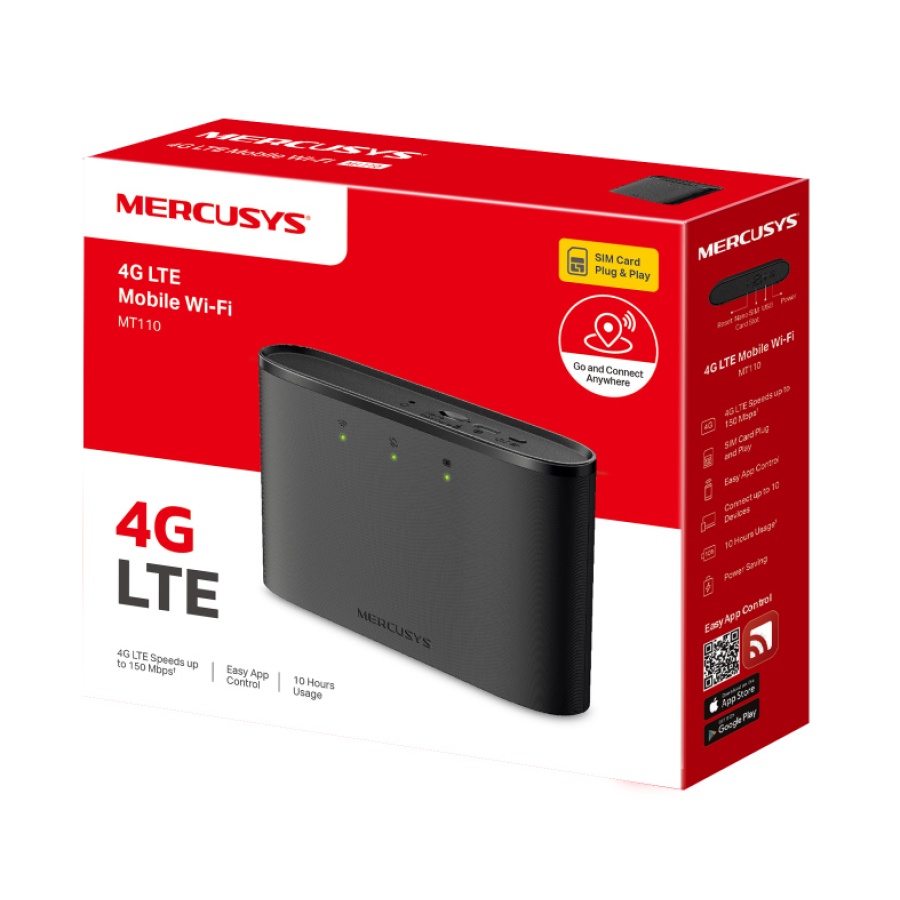 MERCUSYS router MT110, 4G LTE, WiFi 150 Mbps, 2200mAh, Ver. 1.0 - Image 9