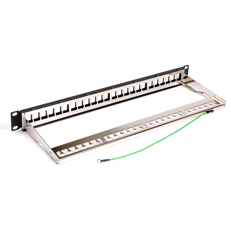 POWERTECH keystone patch panel NETW-0013, 19"/1U, 24-port, 1U - Image 2