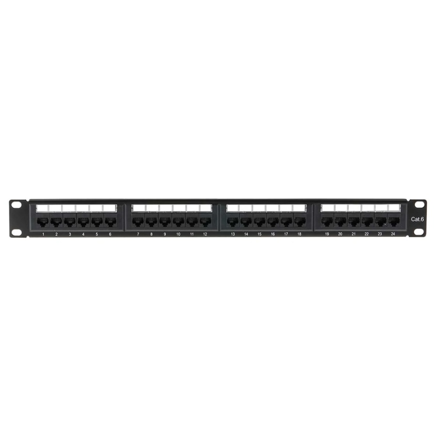 POWERTECH patch panel NETW-0027 για rack 19"/1U, 24 θυρών, CAT 6 UTP, μαύρο - Image 5