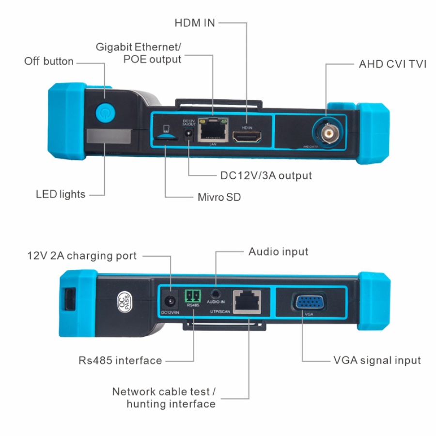 NOYAFA CCTV & IP tester NF-IPC715, 8MP CVI/TVI/AHD - Image 5