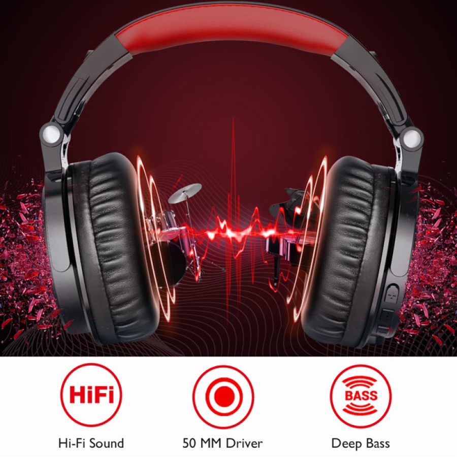 ONEODIO headphones Studio Pro M, ενσύρματα/ασύρματα, Hi-Fi, 50mm, μαύρο - Image 7