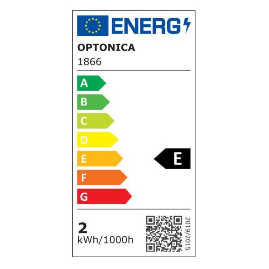 OPTONICA LED λάμπα G45 1866, Filament, 2W, 2700K, 200lm, E27 - Image 2