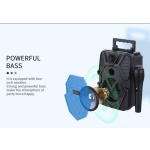 CELEBRAT φορητό ηχείο OS-06 με μικρόφωνο, 5W, 1200mAh, Bluetooth, μαύρο - Image 3