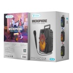 CELEBRAT φορητό ηχείο OS-06 με μικρόφωνο, 5W, 1200mAh, Bluetooth, μαύρο - Image 5