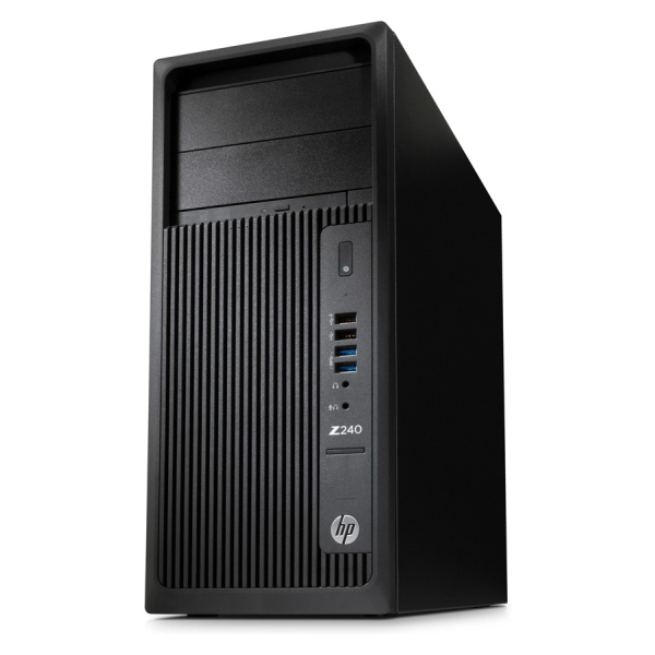 HP Workstation Z240, Refurbished Grade A Repainted, E3-1225 V5, 16GB, 250GB M.2, DVD, FreeDOS