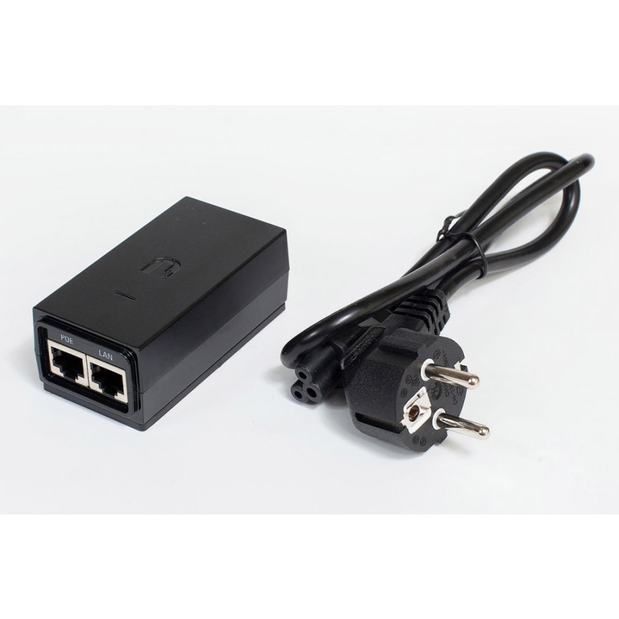 UBIQUITI Gigabit PoE Adapter POE-24-24W-G, 24V, 1A, 24W, με power cable - Image 2