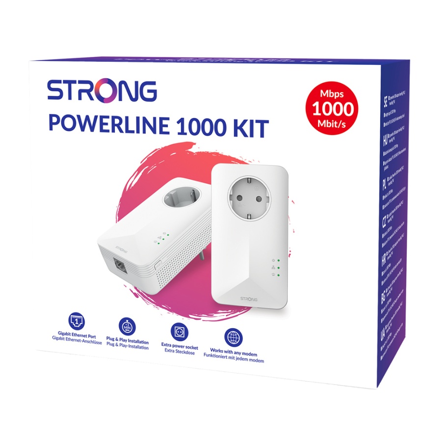 STRONG Powerline Kit POWERL1000DUOEUV2, Passthrough, 1000Mbps, 2τμχ - Image 9