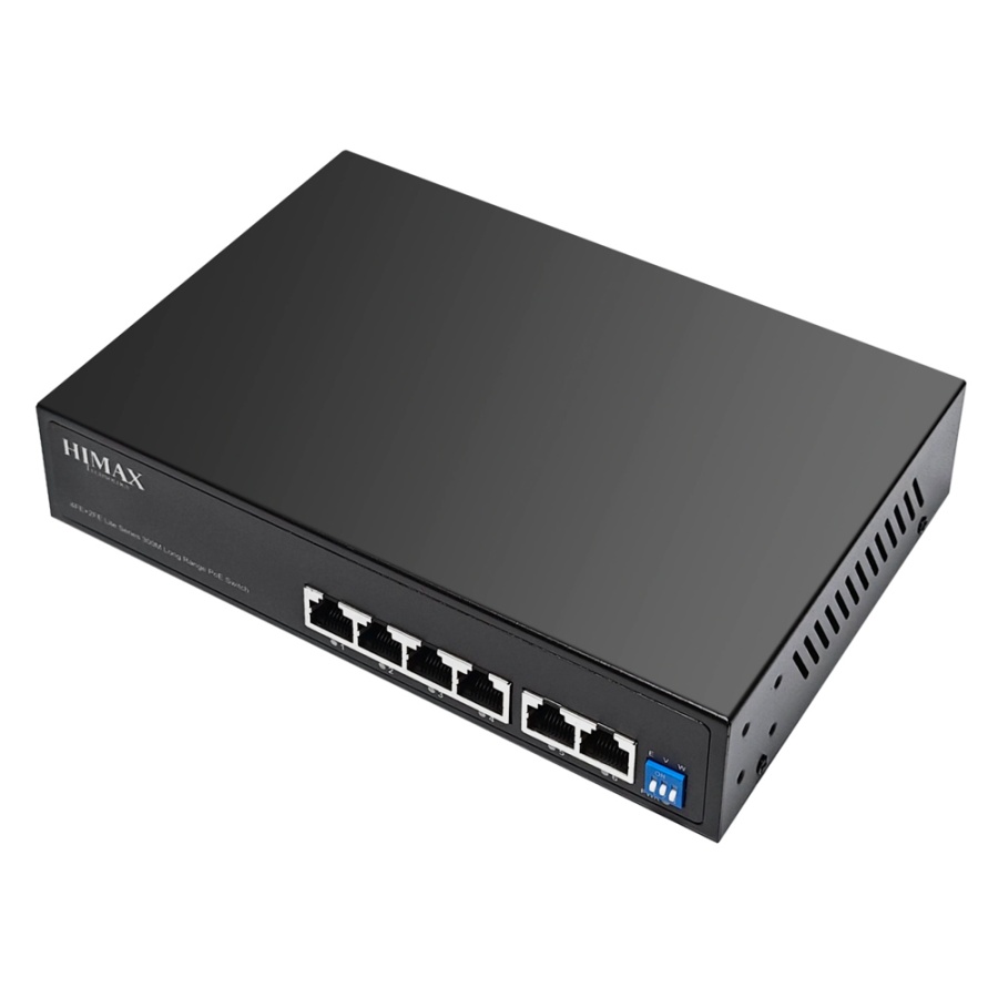 HIMAX PoE switch PS1402E-L, 4x Ethernet PoE & 2x Ethernet θύρες, έως 100Mbps - Image 4