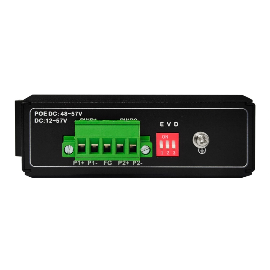 HIMAX industrial PoE switch PS1402G-I, 4x GE PoE & 2x GE θύρες, έως 1000Mbps - Image 3