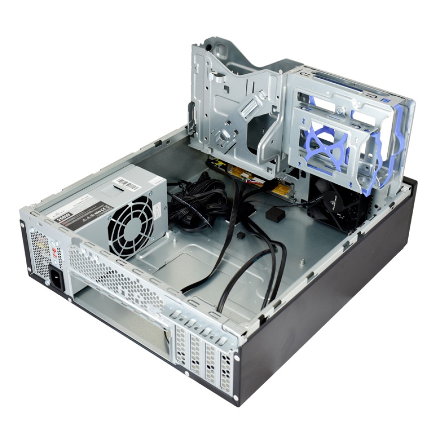 POWERTECH PC Case PT-1099 με 250W PSU, Micro-ATX, 356x102x338mm, μαύρο - Image 3