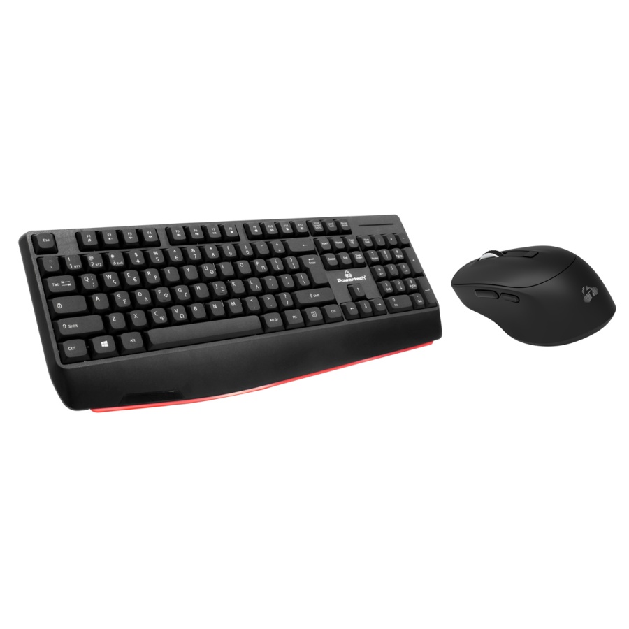POWERTECH set ποντίκι & πληκτρολόγιο PT-1167, 2.4GHz & Bluetooth, μαύρο - Image 2