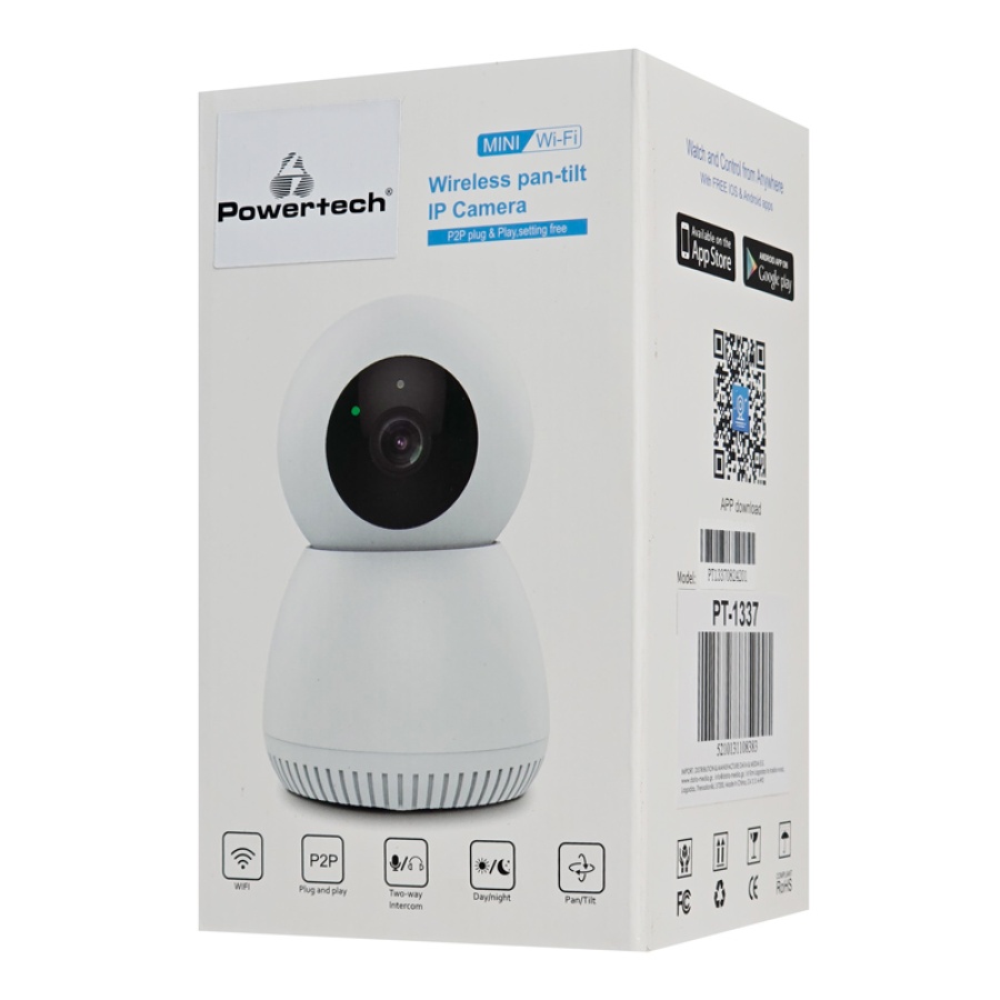 POWERTECH smart κάμερα PT-1337, 3MP, WiFi, PTZ, SD - Image 6