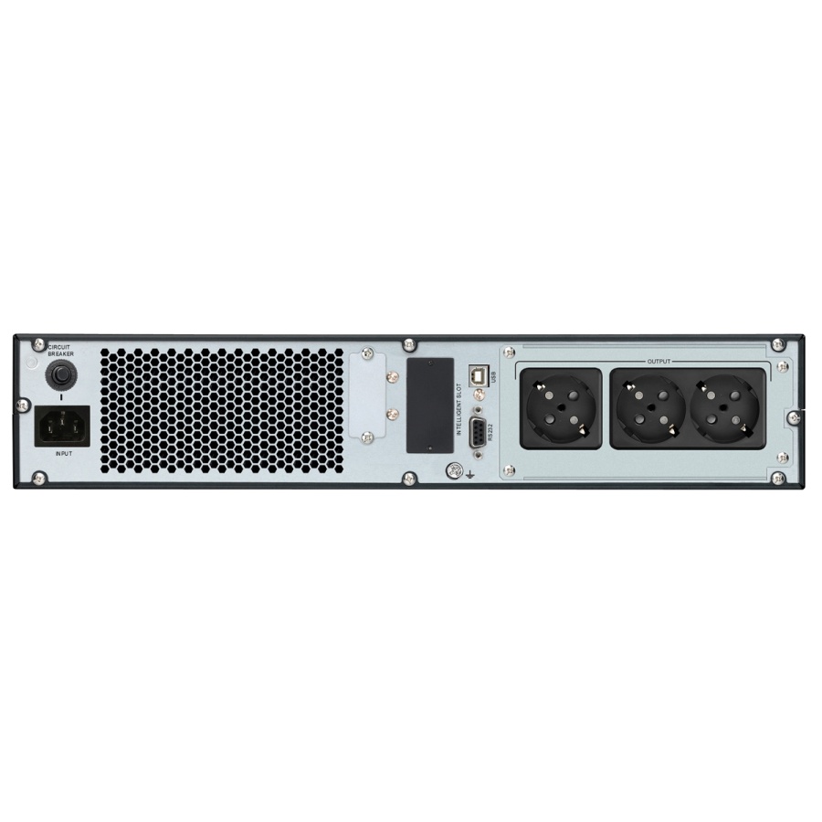 POWERTECH UPS On Line PT-1357 για rack 2U, με οθόνη, 1000VA/900W, 3x Schuko output - Image 2