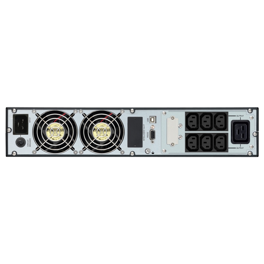 POWERTECH UPS On Line PT-1359 για rack 2U, με οθόνη, 3000VA/2700W, 7x DC output - Image 2