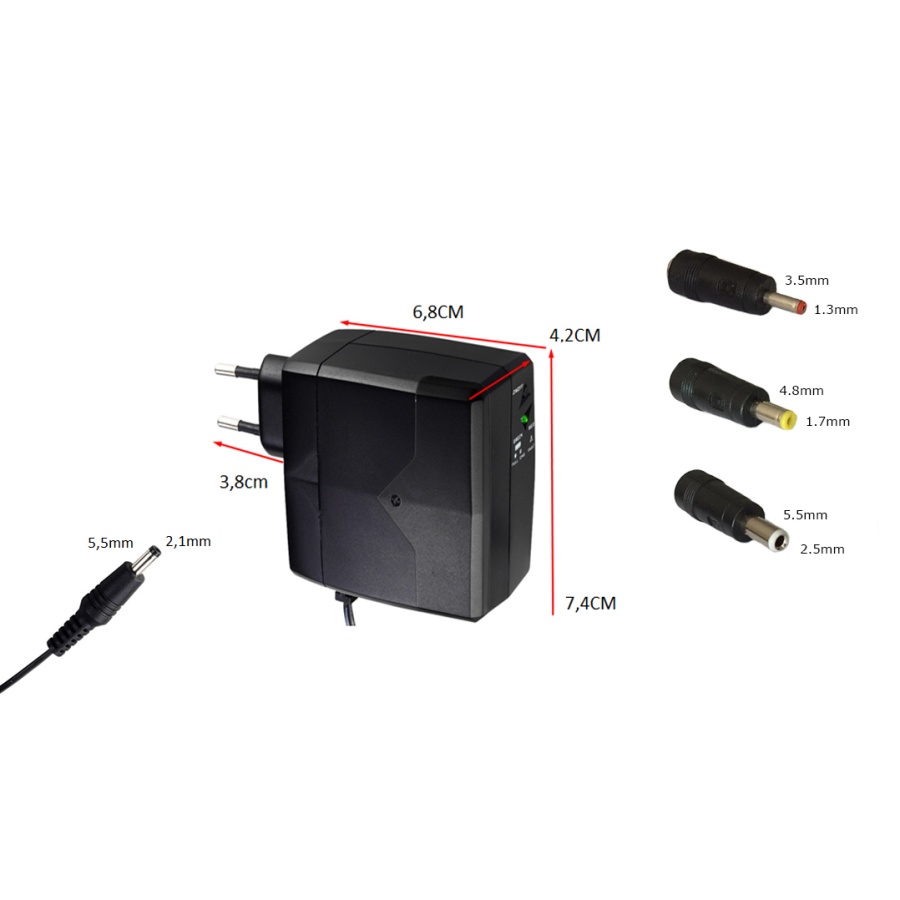 POWERTECH Mini DC UPS PT-749 με μπαταρία 2600mAh, 12V, 2.1A - Image 7