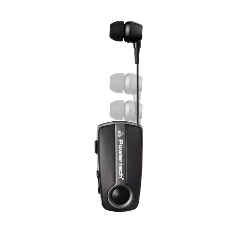 POWERTECH earphone Klipp 2 PT-998 multipoint, Bluetooth 5.1, USB-C, γκρι - Image 2