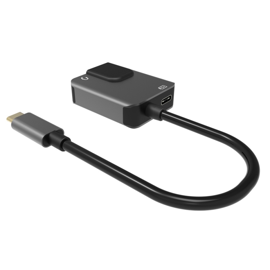 POWERTECH αντάπτορας δικτύου PTH-046, USB-C, 1000Mbps, 65W PD, γκρι - Image 2