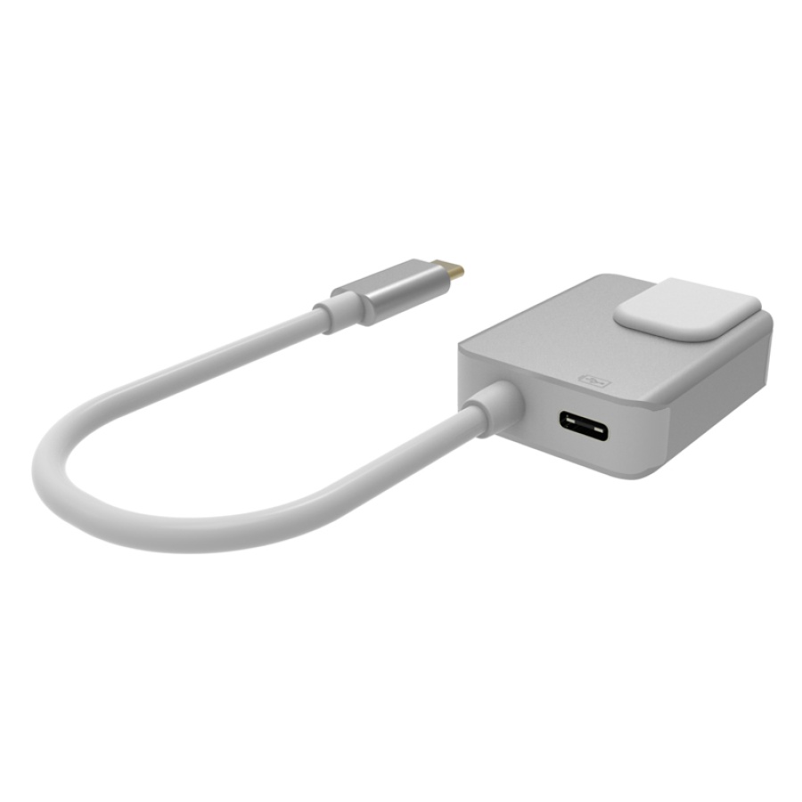 POWERTECH αντάπτορας δικτύου PTH-056, USB-C, 1000Mbps, 65W PD, ασημί - Image 2