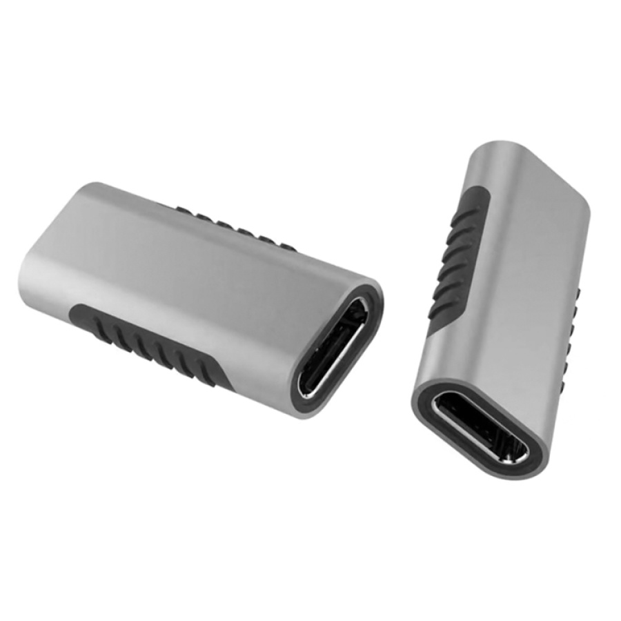 POWERTECH αντάπτορας USB-C θηλυκό σε USB-C θηλυκό PTH-060, γκρι