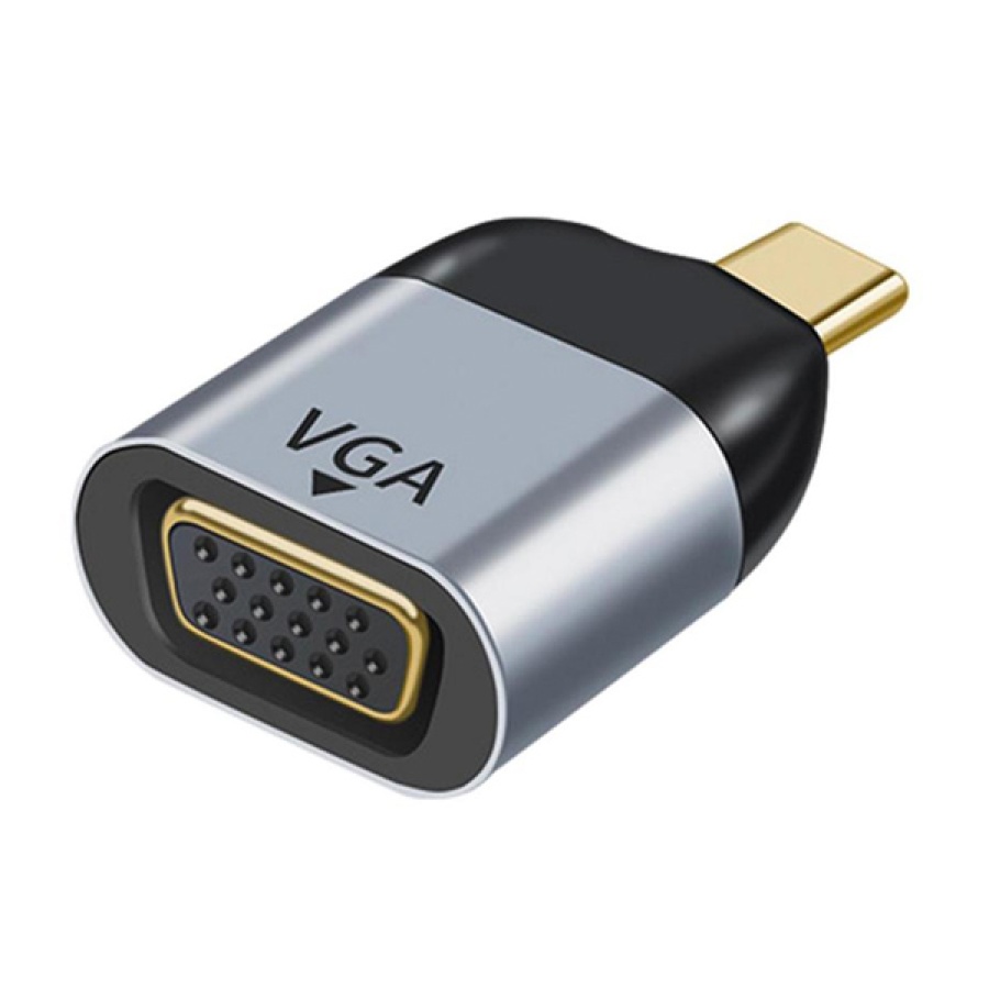 POWERTECH αντάπτορας USB-C σε VGA PTH-094, 1080p/60Hz, γκρι