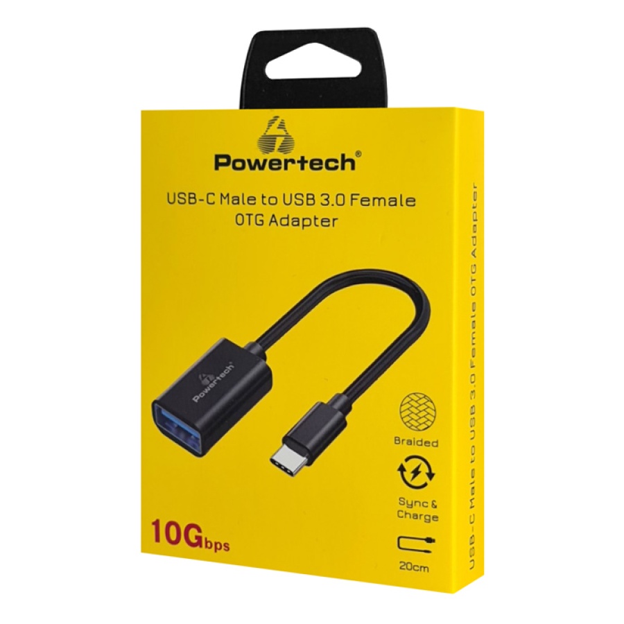 POWERTECH αντάπτορας USB-C σε USB 3.0 PTR-0146, 10 Gbps, γκρι - Image 2