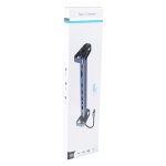 POWERTECH docking station PTR-0152, 10 θυρών, βάση laptop, USB-C, γκρι - Image 7
