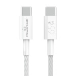 POWERTECH καλώδιο USB-C PTR-0181, 65W, 480Mbps, 1m, λευκό