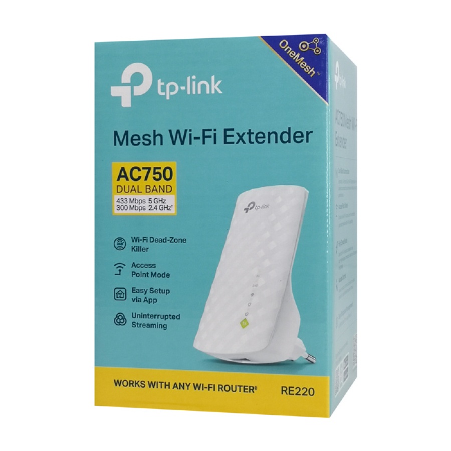 TP-LINK mesh WiFi extender RE220, AC750, dual band, Ver 3.0 - Image 6