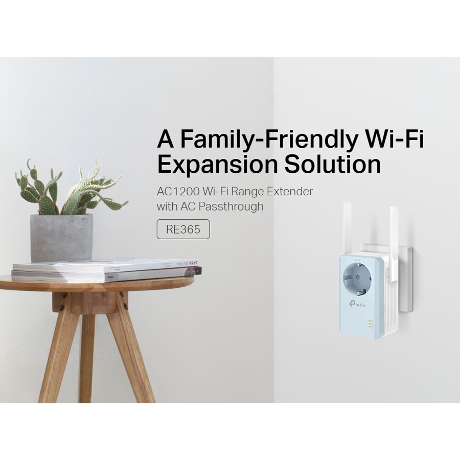 TP-LINK WiFi range extender RE365 με Passthrough, AC1200 1200Mbps, Ver. 3.0 - Image 2