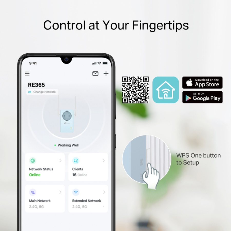 TP-LINK WiFi range extender RE365 με Passthrough, AC1200 1200Mbps, Ver. 3.0 - Image 6