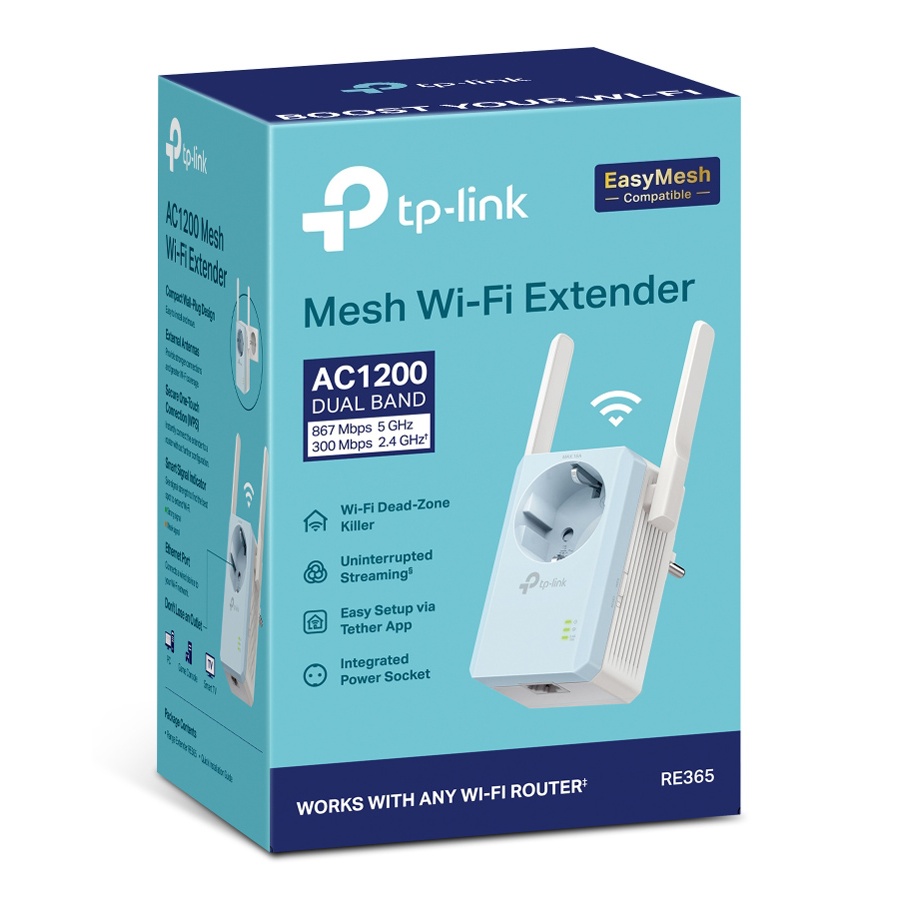 TP-LINK WiFi range extender RE365 με Passthrough, AC1200 1200Mbps, Ver. 3.0 - Image 8