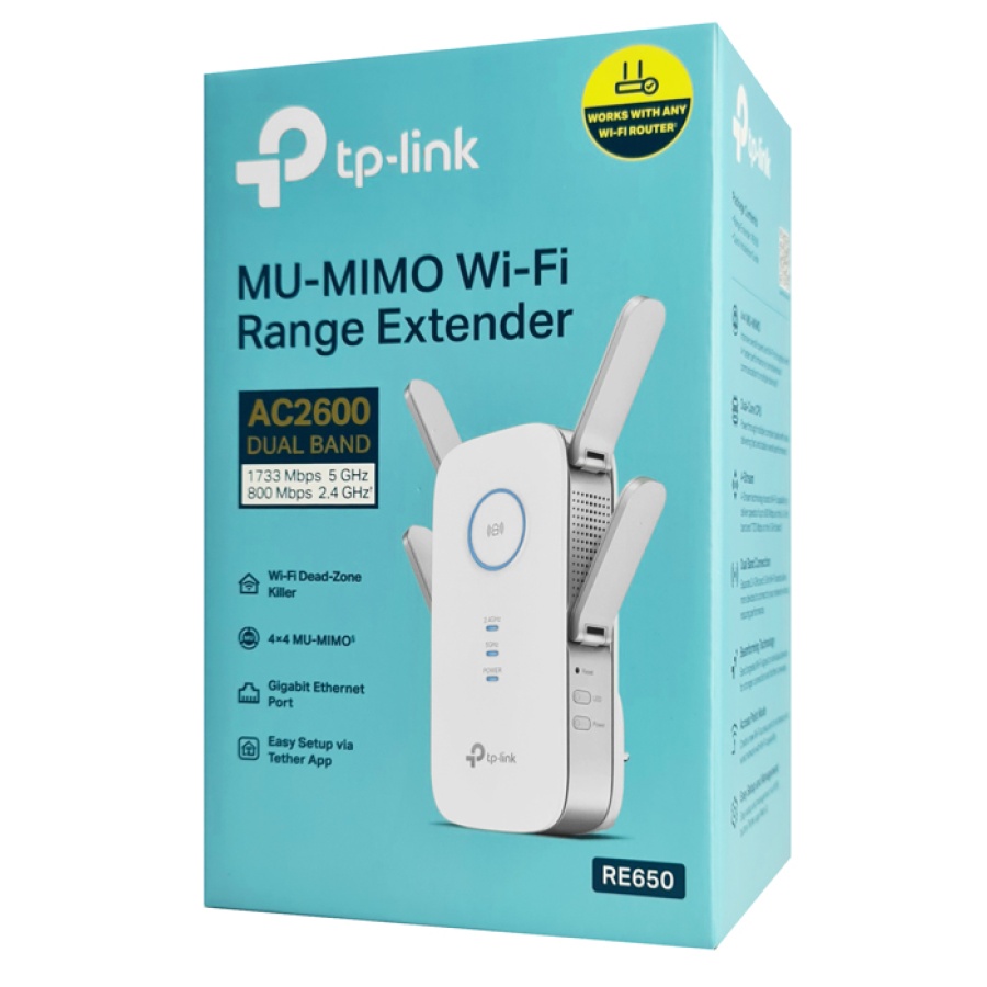 TP-LINK WiFi range extender RE650, dual-band, AC2600, Ver. 1.0 - Image 5