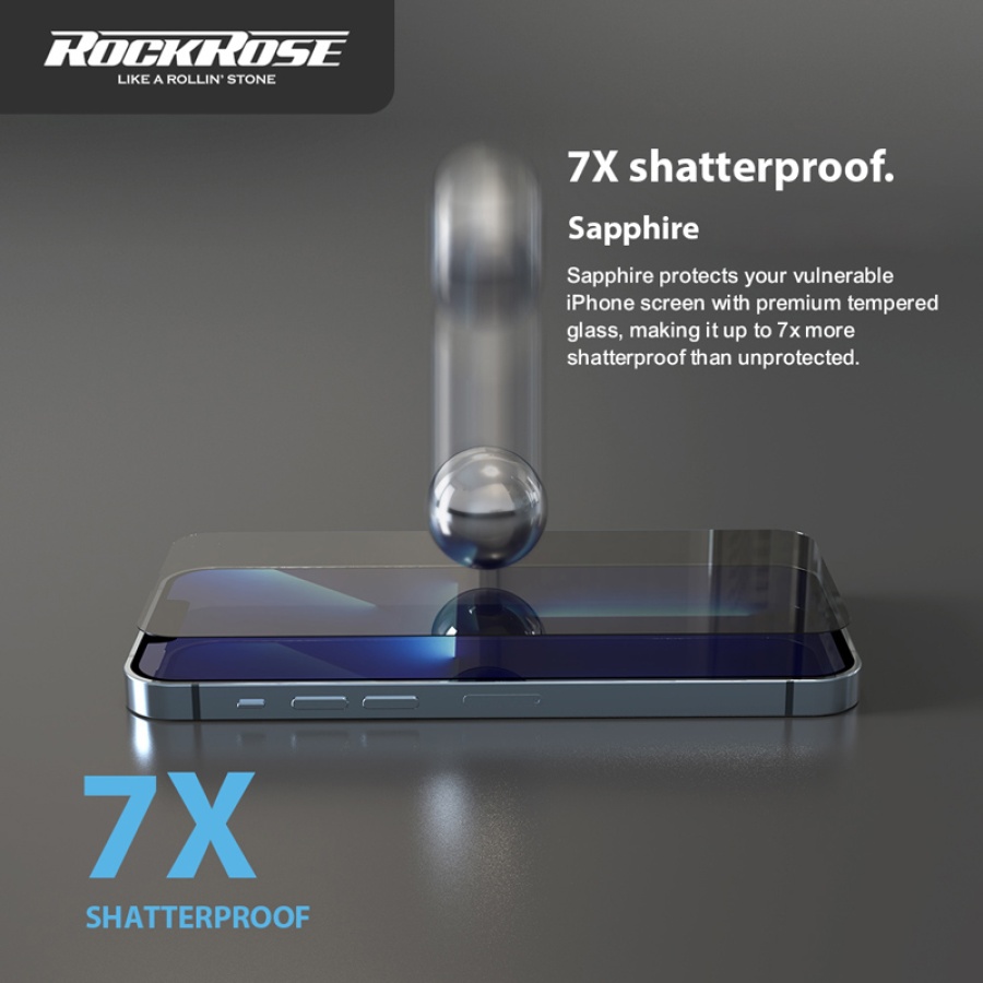 ROCKROSE tempered glass 2.5D Sapphire Full Cover για iPhone 14 Plus - Image 2